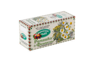 Чай Ромашка + Фенхель Карпатський чай к/у 20шт