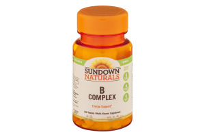 Sundown Naturals B Complex Tablets - 100 CT