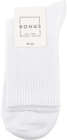 Шкарпетки чоловічі білі класичні р.25-27 2543 Bonus