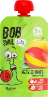 Пюре фруктовое для детей от 5мес гомогенизированное Яблоко-манго Baby Bob Snail д/п 90г