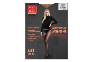 Колготи з зниженною талією бежеві 40ден р.3 Day by Day