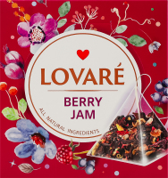 Бленд чая плодово-ягодного и цветочного с ароматом лесных ягод и вишни Ягодный джем Lovare к/у 15х2г