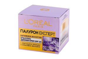 Крем для кожи лица дневной SPF 20 Гиалурон эксперт L'Oreal Paris 50мл