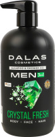 Шампунь-гель для душу 3в1 Crystal fresh Men Dalas 550мл