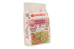 Посипка цукрова декоративна 100г Украса