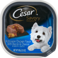 Cesar Savory Delights Canine Cuisine Rotisserie Chicken Flavor With Bacon & Cheese