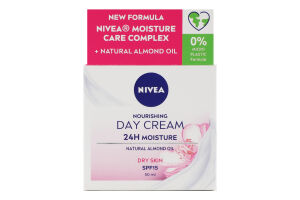 Крем дневной питательный для сухой кожи SPF 15 Интенсивное увлажнение 24 часа Nivea 50мл