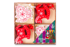 Набір прикрас ялинкових Ялинка та коник 985721