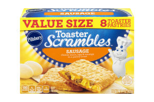 Pillsbury Toaster Scrambles Toaster Pastries Sausage - 8 CT