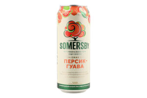 Сидр 500мл 4.7% звичайний шипучий солодкий Персик-гуава Somersby з/б