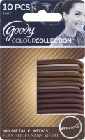 Goody ColourCollection No Metal Elastics Brunette - 10 CT