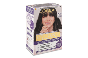 Крем-фарба д/волосся Екселенс Кул Крем 4.11 ультрапопелястий каштановий Лореаль
