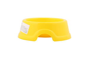Миска д/котів та собак №0 120мл жовта Природа