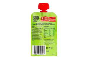 Пюре фруктове для дітей від 6міс гомогенізоване Яблуко-груша-чорнослив Baby Bob Snail д/п 90г