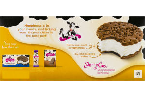 Skinny Cow Vanilla Low Fat Ice Cream Sandwiches - 6 CT