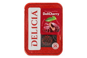 Печенье сдобное со вкусом вишни DeliCherry Delicia лоток 0.18кг