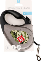 Повідець-рулетка д/собак до 15кг Мілітарі світловідбиваюча стрічка р.S L5м 381-4026 Ваудог