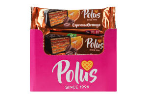 Торт вафельный глазированный с кофейно-апельсиновой начинкой Polus м/у 50г
