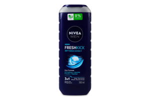 Гель для душу для тіла обличчя та волосся 3в1 Заряд прохолоди Nivea Men 500мл