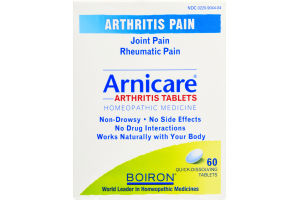 Boiron Arnicare Arthritis Pain Homeopathic Medicine Quick-Dissolving Tablets - 60 CT