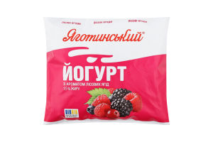 Йогурт 1.5% питьевой с ароматом лесных ягод Яготинський м/у 400г