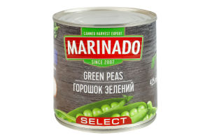 Горошек зеленый стерилизованные Select Marinado ж/б 420г