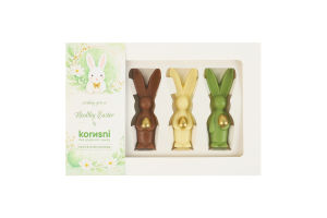 Фігурки шоколадні без додавання цукру Зайчик Korиsni к/у 80г в асорт