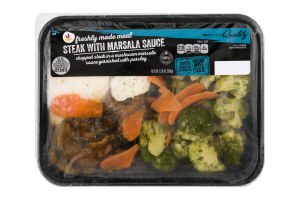 Ahold Freshly Made Meal Steak With Marsala Sauce