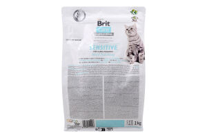 Корм д/дорослих котів Сенсітів з оселедцем та комахами сухий 2кг Бріт Кеа