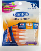 (CN) DenTek Easy Brush Standard Interdental Cleaners Mint - 12 CT, DenTek Easy Brush Brosse Interdentaire Normales Menthe - 12 CT