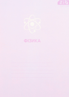 Зошит Pastel Фізика клітинка вибірковий УФ-лак+тиснення фольгою 48аркушів ZiBi