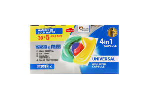 Засіб для прання в капсулах Universal 4in1 Capsule Pro Wash 35х21г