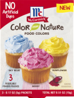 McCormick Color Nature Food Colors - 3 CT