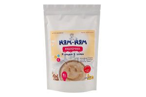 Каша молочная для детей от 6мес с сахаром быстрого приготовления 3 злака Ням-ням д/п 200г