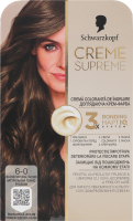 Крем-фарба для волосся Creme supreme №6-0 Schwarzkopf 1шт