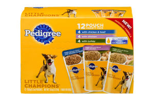 Pedigree Little Champions Food For Dogs Variety Pack - 12 CT