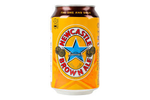 Пиво 330мл 4.7% напівтемне пастеризоване Brown Ale Newcastle з/б