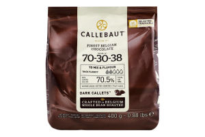 Шоколад 70.5% Dark callets Callebaut м/у 400г