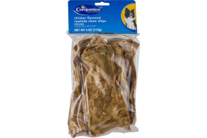 Companion Rawhide Chew Chips for Dogs Chicken Flavored