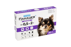 Таблетка протипаразитарна д/собак від 0,5кг до 2кг Панацея Суперіум