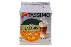 Набор для приготовления горячего кофейного напитка Сaramel Latte Macchiato Tassimo Jacobs м/у 268г