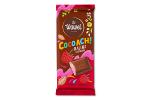 Какао-батончик з молочно-малиновою начинкою Cocoach! Wawel м/у 86г