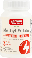 Добавка дієтична рослинні капсули 400мкг Веганський метилфолат Jarrow Formulas 60шт