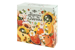 Набір цукерок глазурованих кондитерською глазур'ю Цукерки від Зайчика Пригощайся к/у 500г