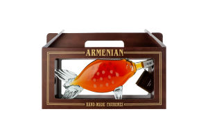Бренди 500мл 40% армянский ординарный 5 звезд Рыба PBF к/у