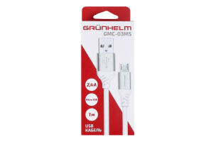 Кабель Grunhelm Micro USB 1м GMC-03MS
