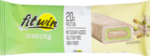 Батончик протеиновый глазированный с подсластителями Фисташка и крем FitWin м/у 60г