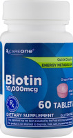 CareOne Biotin 10,000mcg Tablets - 60 CT