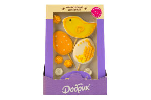 Набор кондитерских декораций пасхальный Птички на Пасху Добрик к/у 8шт