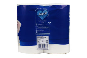 Бумага туалетная 3-х слойная Super soft Selpak 12шт